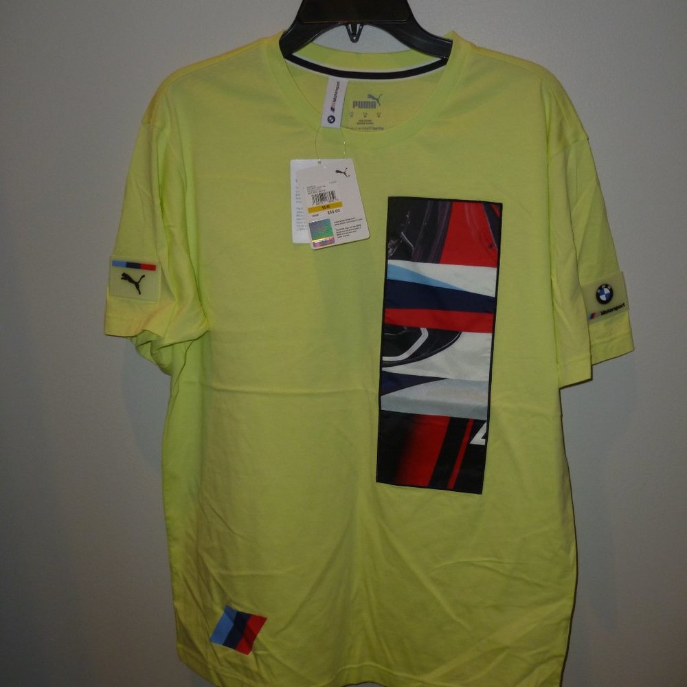 NWT PUMA MMS STREET TEE - YELLOW - MEDIUM